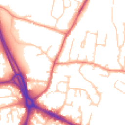 Daytime road noise heatmap for RG14 2HE