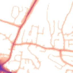 Daytime road noise heatmap for RG14 2HP