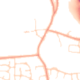 Daytime road noise heatmap for RG14 2JD