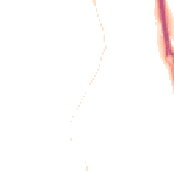 Night-time road noise heatmap for RG14 2JF