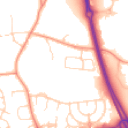 Daytime road noise heatmap for RG14 2JL