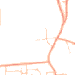 Daytime road noise heatmap for RG14 2JQ