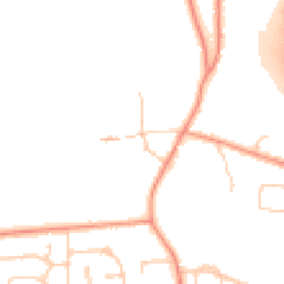 Daytime road noise heatmap for RG14 2JS