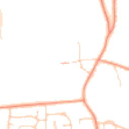 Daytime road noise heatmap for RG14 2JU