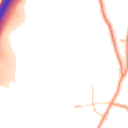 Daytime road noise heatmap for RG14 2LE