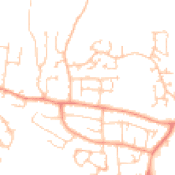 Daytime road noise heatmap for RG14 2NP