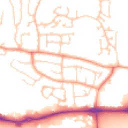 Daytime road noise heatmap for RG14 2PE