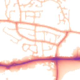Daytime road noise heatmap for RG14 2PR