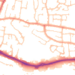 Daytime road noise heatmap for RG14 2PU