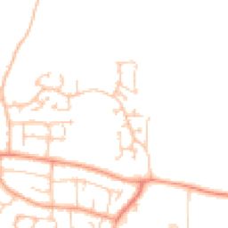 Daytime road noise heatmap for RG14 2RY