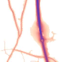 Daytime road noise heatmap for RG14 3AF