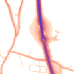 Daytime road noise heatmap for RG14 3AS