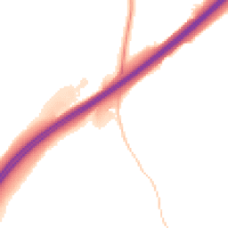 Night-time road noise heatmap for RG14 3BB