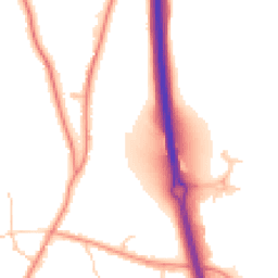 Daytime road noise heatmap for RG14 3BF