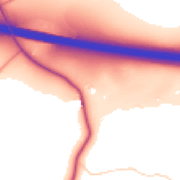 Daytime road noise heatmap for RG14 3BS