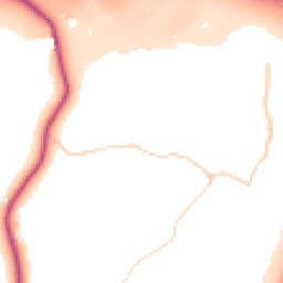 Daytime road noise heatmap for RG14 3BY