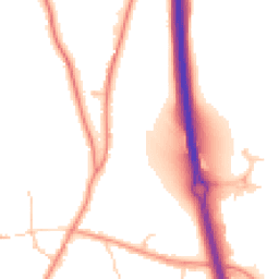 Daytime road noise heatmap for RG14 3BZ