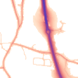 Daytime road noise heatmap for RG14 3DB