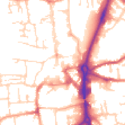 Daytime road noise heatmap for RG14 5AA