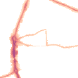 Night-time road noise heatmap for RG14 5BU