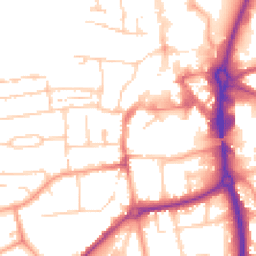 Daytime road noise heatmap for RG14 5DY