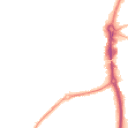Night-time road noise heatmap for RG14 5EE