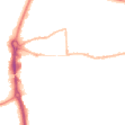 Night-time road noise heatmap for RG14 5FE