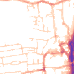 Daytime road noise heatmap for RG14 5HT