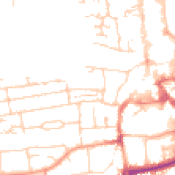 Daytime road noise heatmap for RG14 5JE