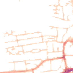 Daytime road noise heatmap for RG14 5JP