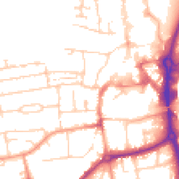 Daytime road noise heatmap for RG14 5NG