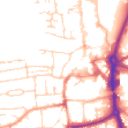 Daytime road noise heatmap for RG14 5PQ