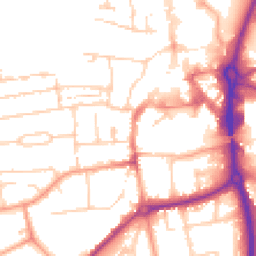 Daytime road noise heatmap for RG14 5QA