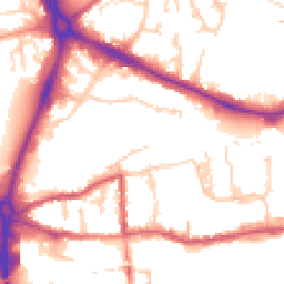 Daytime road noise heatmap for RG14 5QN