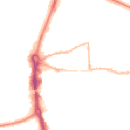 Night-time road noise heatmap for RG14 5RJ