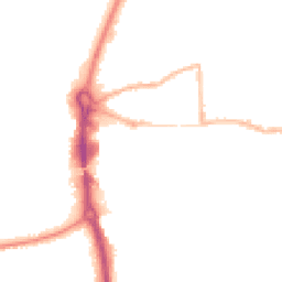 Night-time road noise heatmap for RG14 5RN