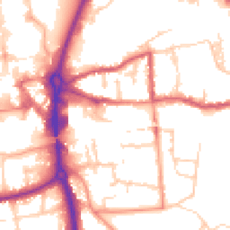 Daytime road noise heatmap for RG14 5RW