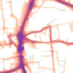 Daytime road noise heatmap for RG14 5SP