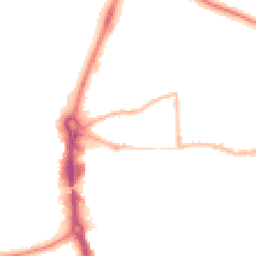 Night-time road noise heatmap for RG14 5SP