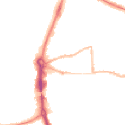 Night-time road noise heatmap for RG14 5SR