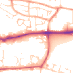 Daytime road noise heatmap for RG14 5UL