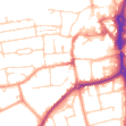 Daytime road noise heatmap for RG14 6AA