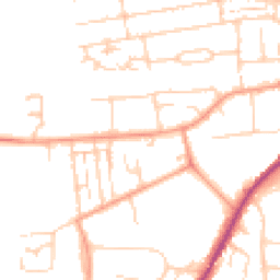 Daytime road noise heatmap for RG14 6AJ