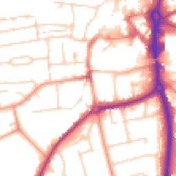 Daytime road noise heatmap for RG14 6BX
