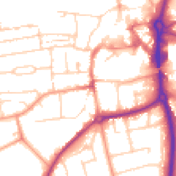 Daytime road noise heatmap for RG14 6BY