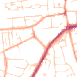 Daytime road noise heatmap for RG14 6DH