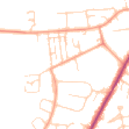Daytime road noise heatmap for RG14 6DN