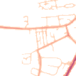 Daytime road noise heatmap for RG14 6EA