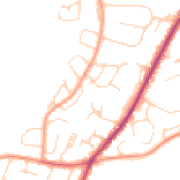 Daytime road noise heatmap for RG14 6HQ