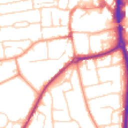 Daytime road noise heatmap for RG14 6LP